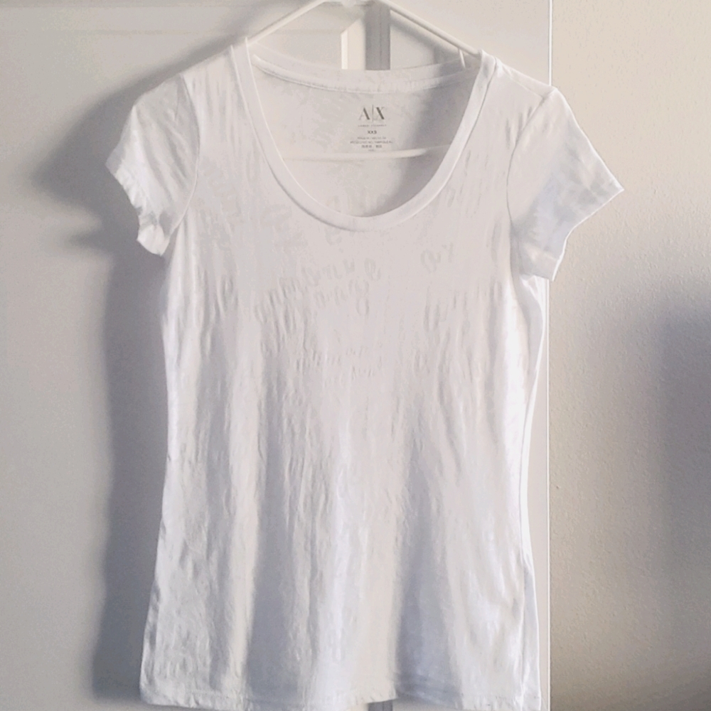 Armani Exchange white shirt xxs